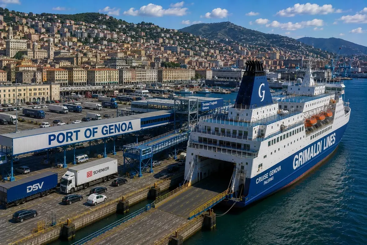 Färjeresa och hamninformation för Genua–Tunis