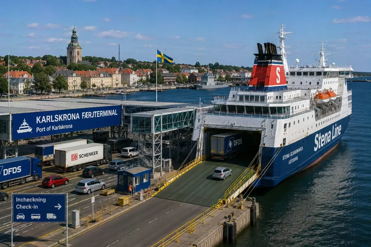 Färjeresa och hamninformation för Gdynia–Karlskrona