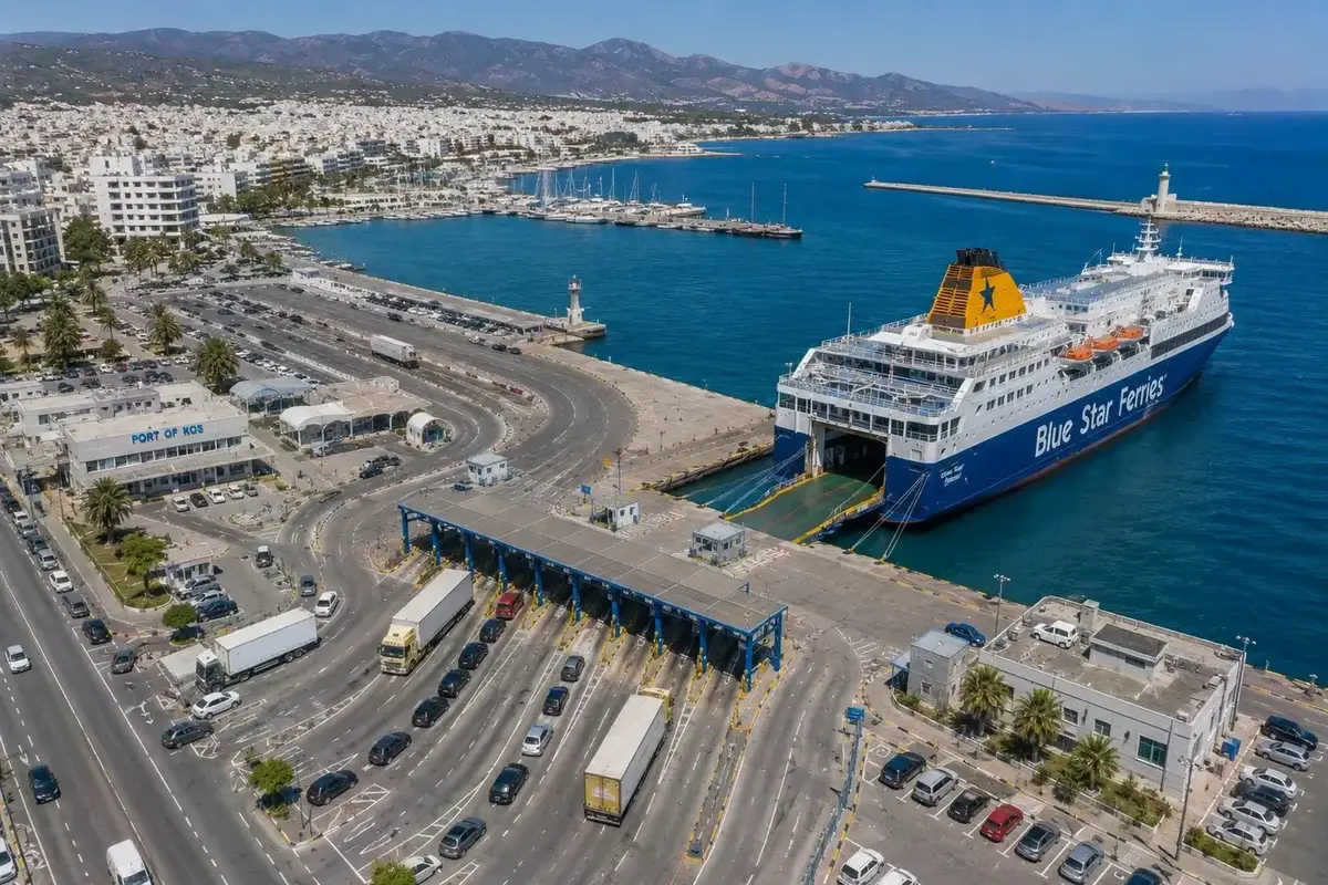 Färjeresa och hamninformation för Pireus–Kos