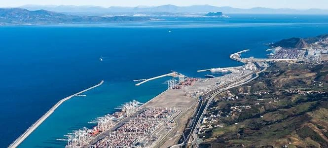 Färjehamnen i Nador i norra Marocko
