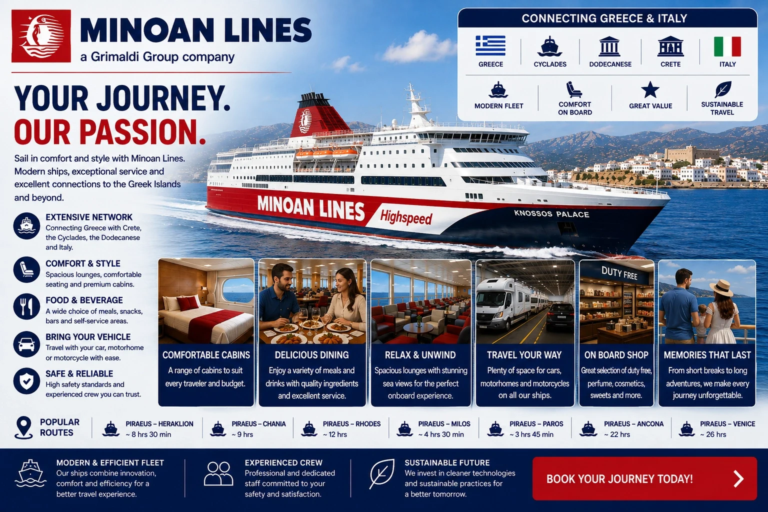 Minoan Lines – färjerederi och reseguide