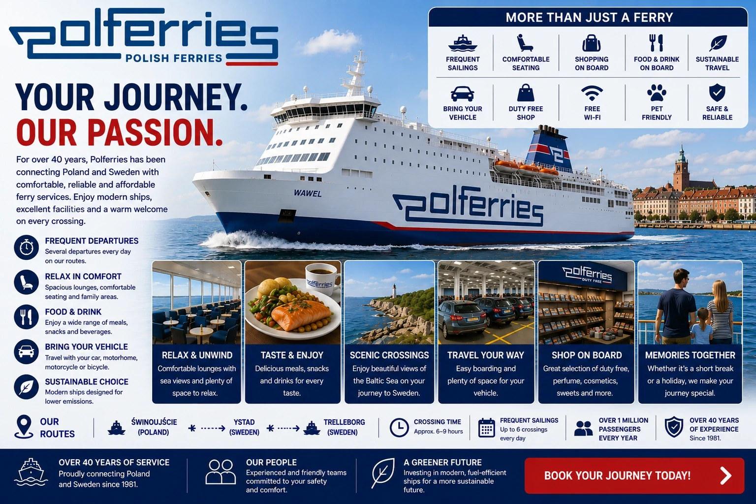 Polferries – färjerederi och reseguide