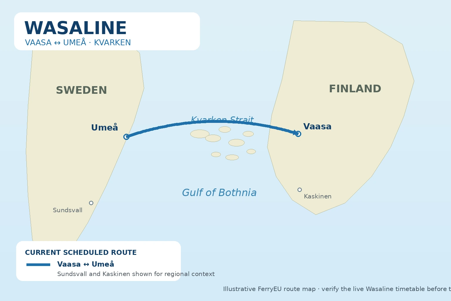 Wasaline – färjerederi och reseguide