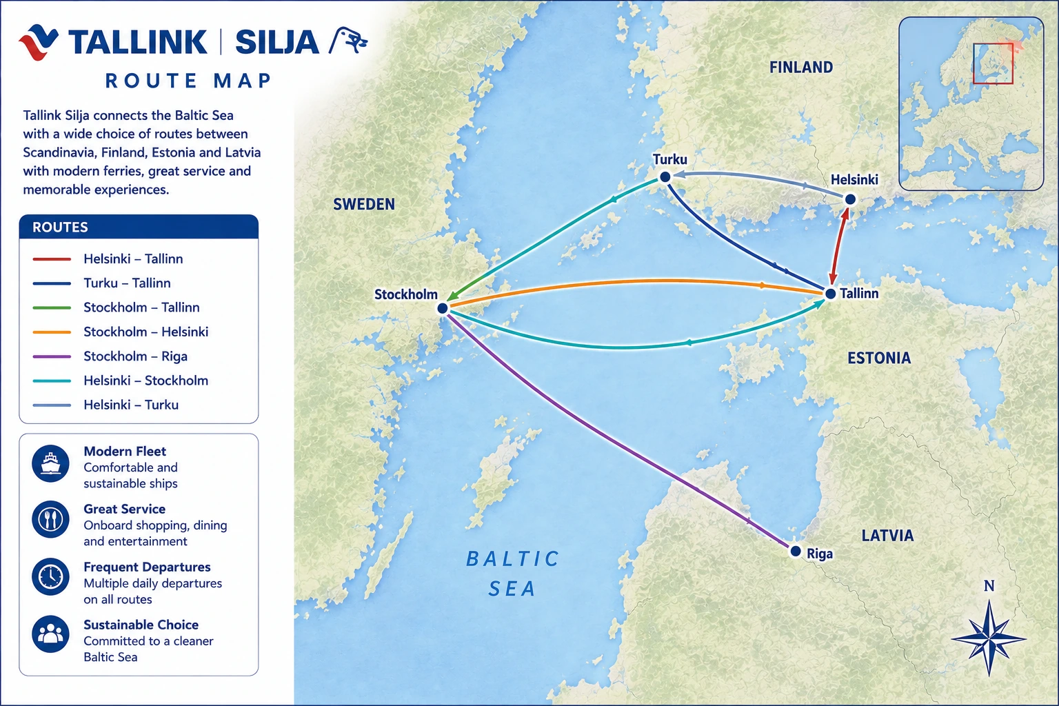 Tallink Silja Line – färjerederi och reseguide